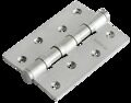 Петля карточная латунная универсальная MBU 100X70X3-4BB SN, врезная, цвет белый никель