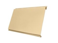 Металлический сайдинг Вертикаль Сlassic Satin с пленкой RAL 1015 Светлая слоновая кость 200 мм 0,5