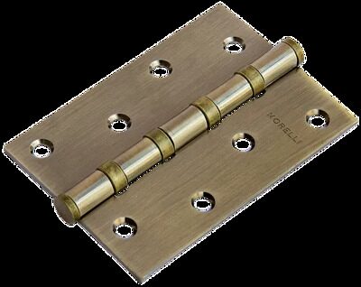 Петля универсальная карточная MS 100X70X2.5-4BB AB стальная, врезная, цвет бронза