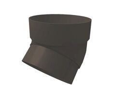 Колено трубы Графит RAL 7024 ПВХ  45 градусов 120/90