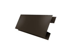 Планка H-образная БХ new PE с пленкой RR 32 Темно-коричневый 0,45