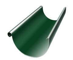 Желоб полукруглый RAL 6005 Зеленый мох (металл) 125 мм 3000 мм